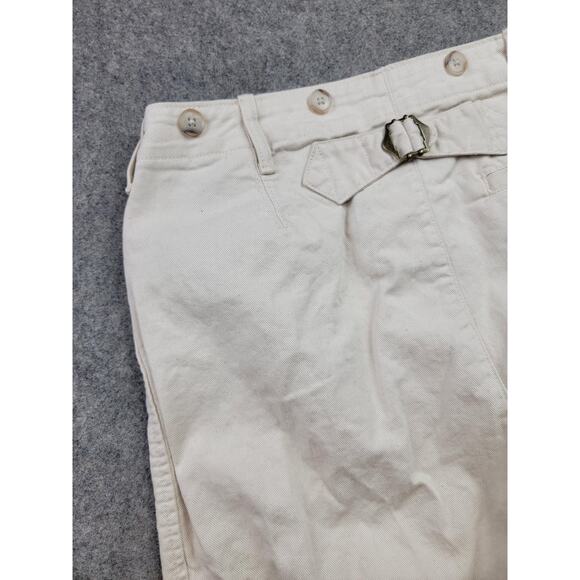 Banana Republic Pants Womens 4 Long Cream HR Riding Pant Lace Up Cotton - Picture 9 of 16